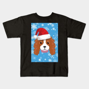 Christmasy King Charles Cavalier Spaniel Kids T-Shirt